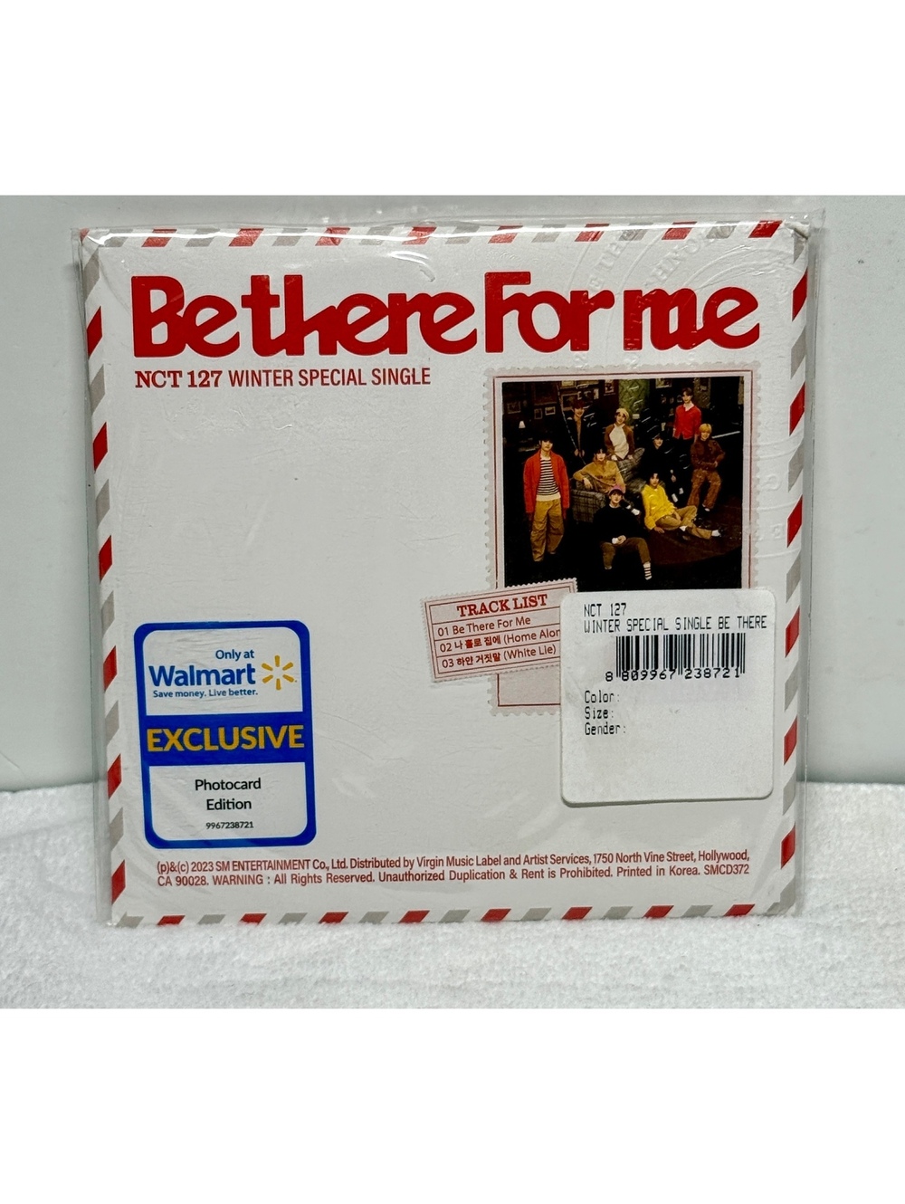 NCT 127 Be There For Me Winter Special Single Walmart Photocard Edition Sealed